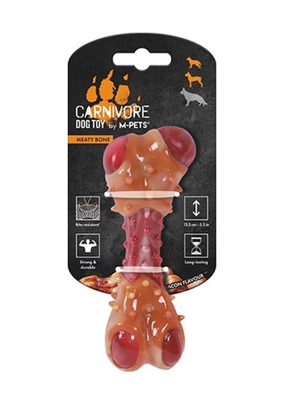 M-pets Carnivore Bone Pastırma Aromalı Köpek Kemik Oyuncağı Medium 13,5x5,7x4,9 Cm 244-50124.02
