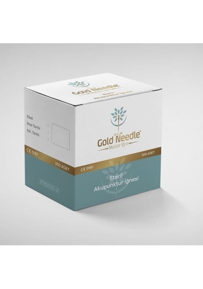Gold Needle Steril Akupunktur Iğnesi 0,25*25 Mm 200 Adet Çok Renkli