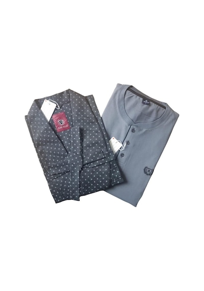 Kly Ancelo Pamuk Pijama Takım Ve Robdöşambr 3 Lü Damat Çeyiz Set