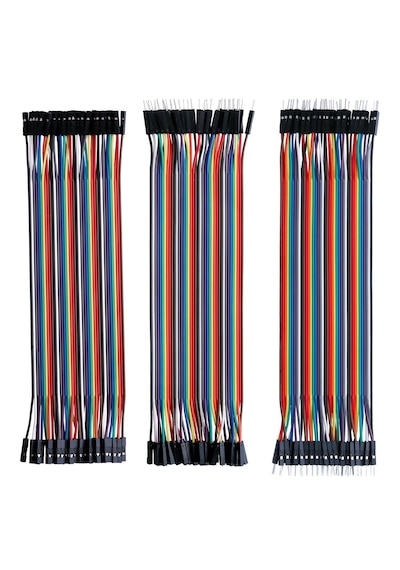 3x40 Adet Jumper Kablo , Erkek Dişi, Kablo Geçmeli Köprü 28awg Te