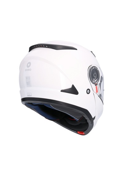 Shiro 508 Sv Triton Çene Açılır Motosiklet Kaskı Beyaz
