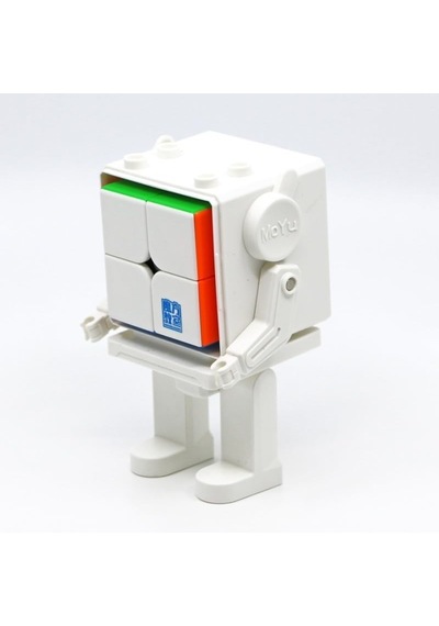 Moyu Meilong 2m Manyetik 2x2 Zeka Küpü Robot Standlı Stickerless Mf8963 12 Cm