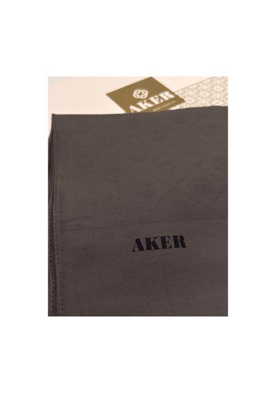Aker Pamuk Monogram Dört Mevsim Şal Füme - 974 Füme - 974