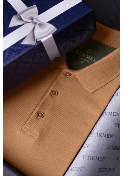 Haki Taba Çift Renkli Polo Tişört 001