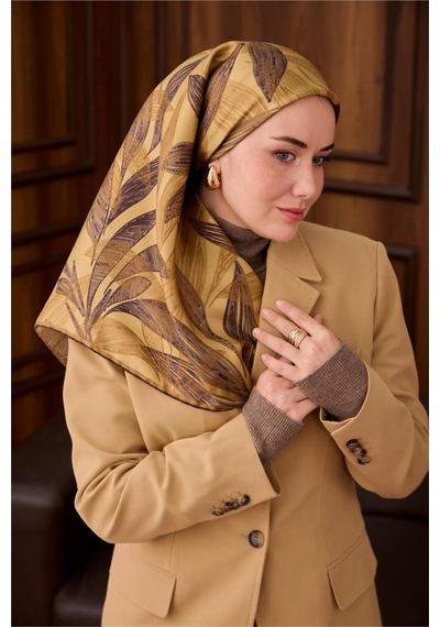 Silk Home Twill İpek Eşarp 11488-52 Acı Kahve