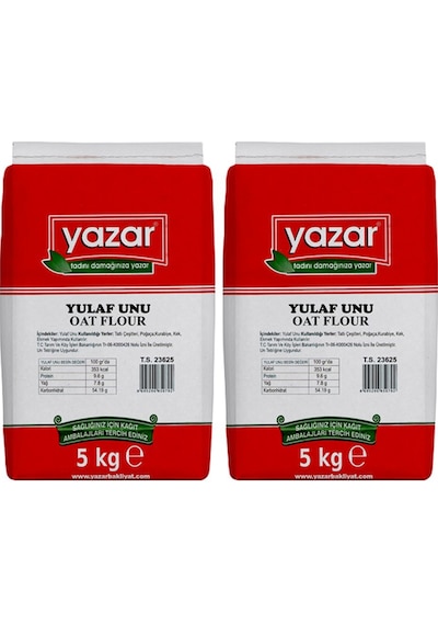 Yazar Yulaf Unu 2 x 5 KG