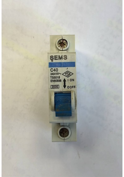 Şems 1p C40a 3ka W Otomat Sigorta