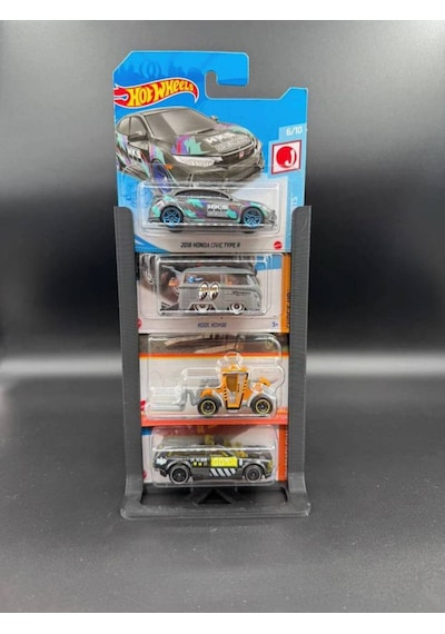 1:64 Diecast Model Uzun Ve Kısa Kart Regular Stand - 4 Araçlık