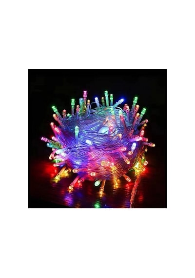 Rgb Renkli Peri Led Işık 8 Fonksiyon 10 Metre 100 Ledli Dekoratif Yılbaşı Ağacı Parti Ev Oda Süsleme Diğer