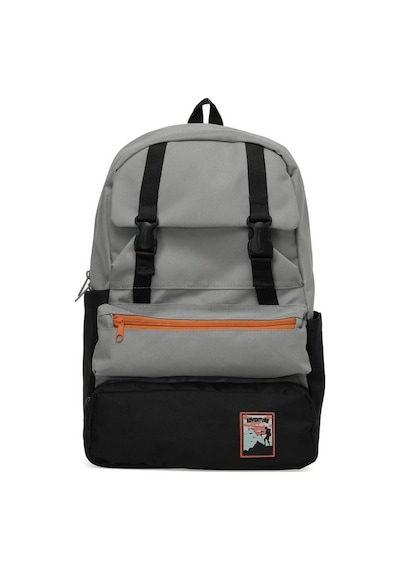 Trend Okul Sırt Çantası Laptop Bölmeli Gri- Siyah 1154