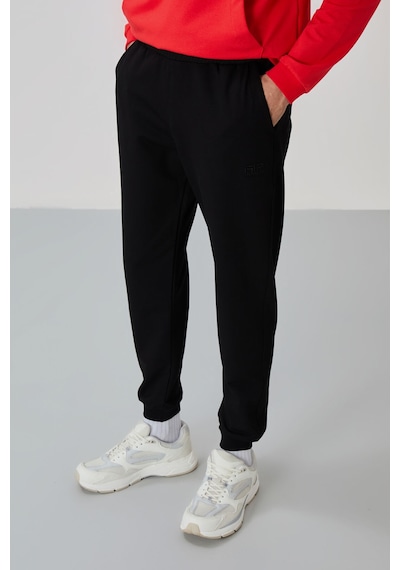 Tommy Life Herbert Fiesta - Siyah Dik Yaka Eşofman Takım - 85233 Kırmızı - Siyah