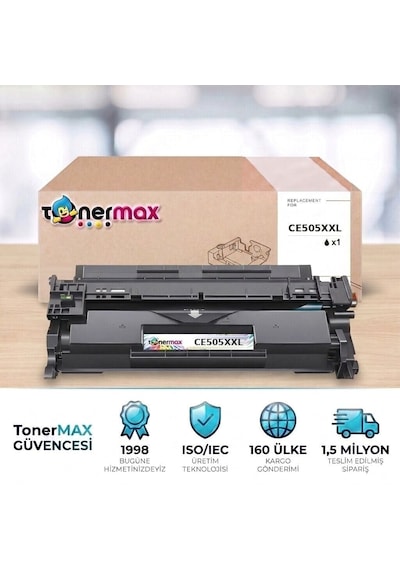 Hp Laserjet P2050 .  Toner Çipli Ce505xxl 4'lü 9.000 Sayfa