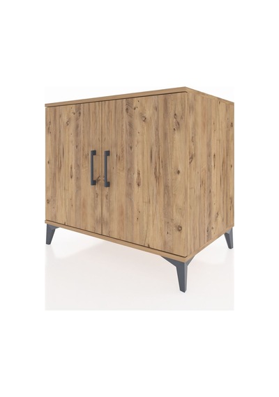 Kronos Şifonyer Tek Raflı 2 Kapaklı 88x59x80 Çam-çam Çam