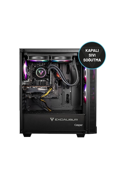 Casper Excalibur E65L.147F-EX60X-0RD i7-14700F 64 GB 2 TB SSD RTX5060 Free Dos Masaüstü Oyuncu Bilgisayarı