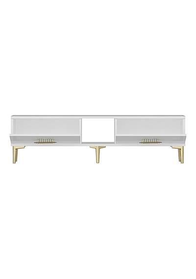 Tsa1515bg İda Tv Sehpası Beyaz-gold 150cm Beyaz - Altın