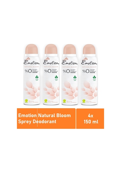 Emotion Natural Bloom Kadın Sprey Deodorant 4 x 150 ML