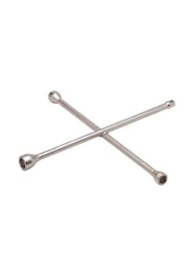 İzeltaş 1975091322 1/2 Adaptörlü Istavroz Bijon Anahtar, Krom, 17 X 19/22 X 1/2