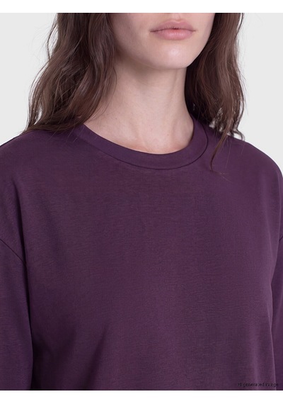 Lcw Modest Mürdüm Soft Touch Kadın Sweatshirt Tunik