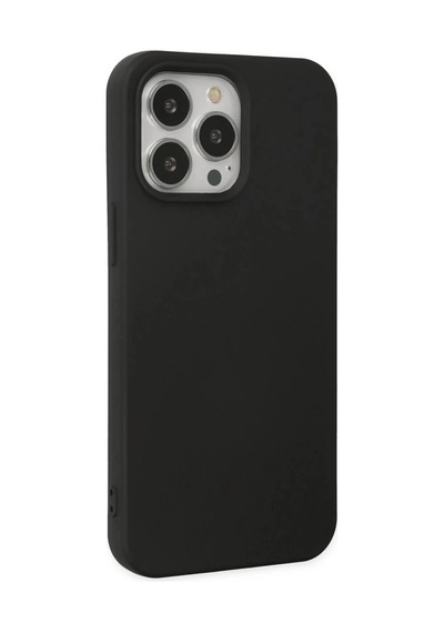 İphone 15 Pro Kılıf Nano İçi Kadife Silikon - Siyah