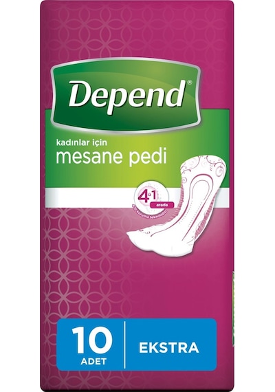 Depend Kadın Mesane Pedi Ekstra 9 x 10'lu