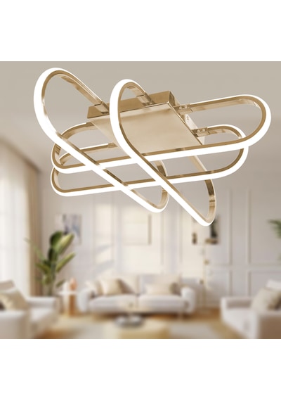 Tt338-fsr Tt Ayd. Kasef Fransız Sarı Kaplama Gün Işığı Led Avize Rosegold