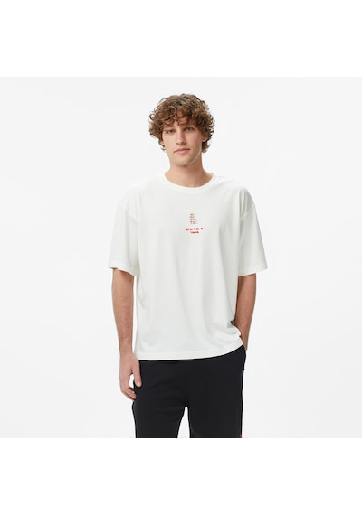 Unıted4 Regular Fit Erkek Bej T-shirt Pagoda