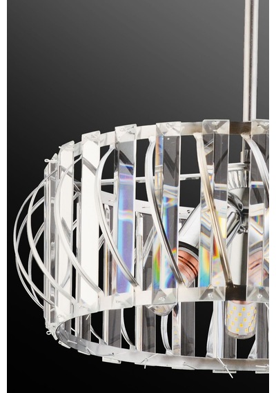 Luxury Krom Kristal Taşlı Avize 30 Luk Krom