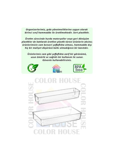 Tr 16'li Set Modüler Kaşıklık Ve Kepçelik Çekmece Içi Düzenleyici Şeffaf Mutfak Organizer Şeffaf 85 X 49 Genel