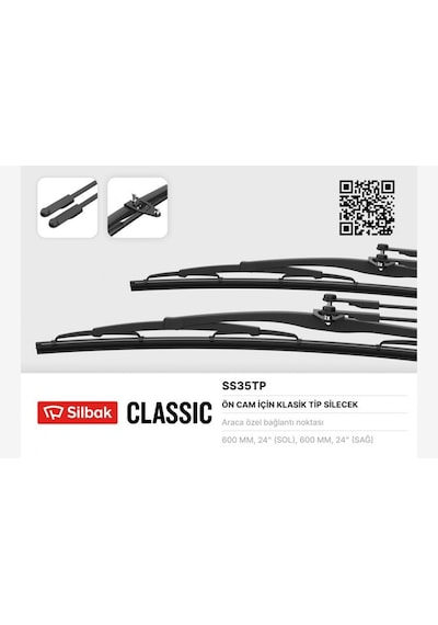 Silecek - 843 - Süpürgesi 600mm Mercedes Benz L310, 0310 80-ıkarus - Edntrend - Otobüs-magırus-deutz Y.m