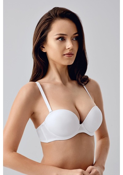 New Bra Kadın B Kap Çift Destekli Basic Sütyen Beyaz 7040 Beyaz