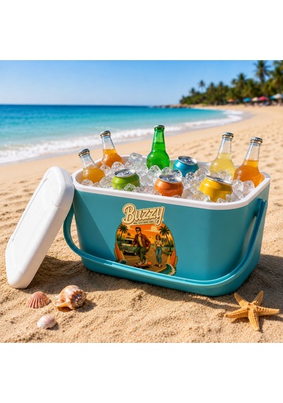 20 Lt Buzzy Retro Buzluk Termos 1179 Cooler Box -397 Turkuaz