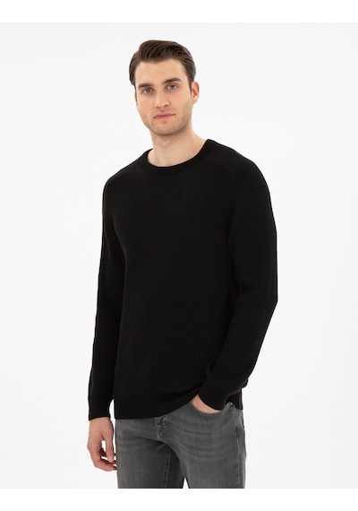 Pierre Cardin Erkek Siyah Kazak /triko 50297117-vr046 Siyah