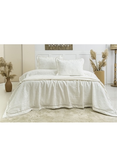 Calantha Home Collection Maya 3 Parça Ekru Pike Takımı 240 X 260 Cm Ekru