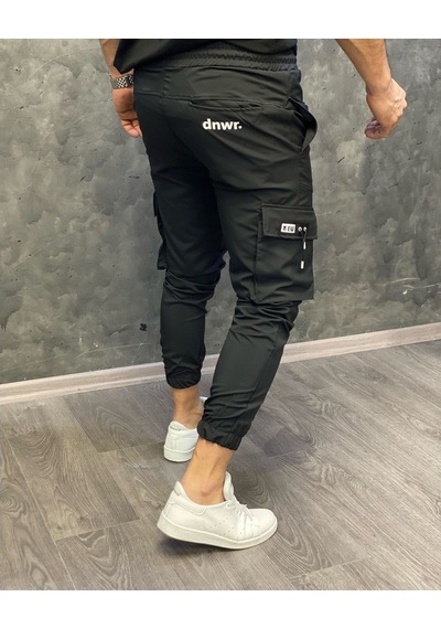 Oliggopol Erkek Haki Yeşil Bel Ve Paçası Lastikli Yandan Cepli Tarz Jogger