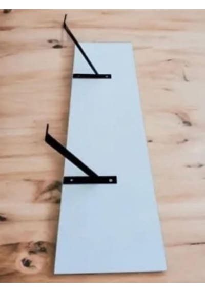 Dekoratif Doğal Ahşap Petek Üstü Montajsız Raf 85x15x4 Cm Montajsız Dresuar Ahşap