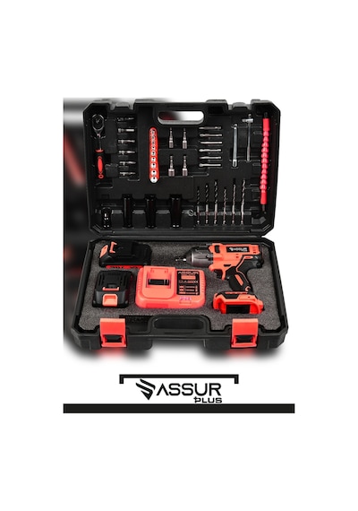 Assur ASR113 21 V 2.0 AH 800 NM Şarjlı Somun Sıkma Sökme Kırmızı