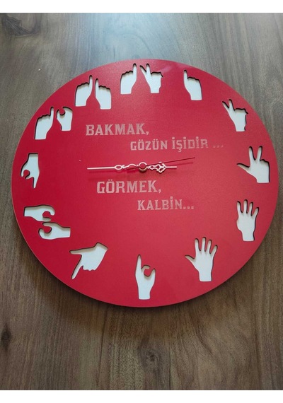 Mrchediyesepeti Duvar Saatleri Kişiye Özel Tasarım Şık Ve Kaliteli No963 Çok Renkli