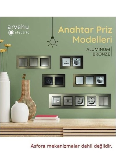 Asfir Schneider Asfora Serisi Alüminyum Bronz Dikey İkili Çerçeve Alg112-71 Modeli