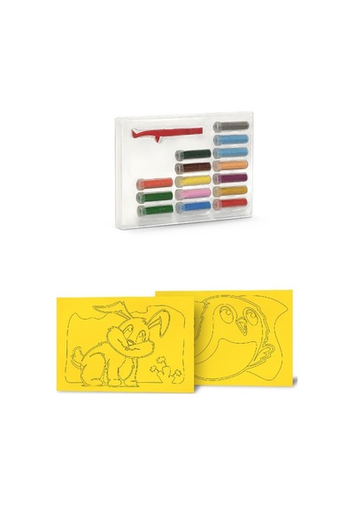Eğitici Ve Eğlenceli Kum Boyama Seti-red Castle Animals Tavşan & Kuş Ds-201
