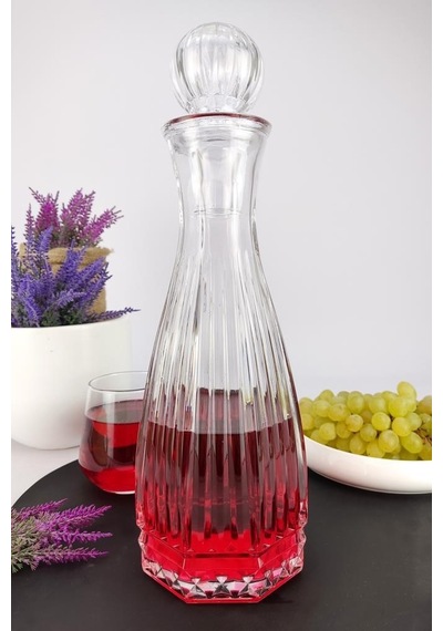 Digithome Linea Cam Kapaklı Su Ve Meşrubat Sürahisi Karaf Şişe 750 Ml - Ln.kır.011.00.000