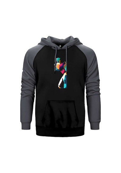 Muhammed Ali Portre Sarı Renk Reglan Kol Sweatshirt / Hoodie