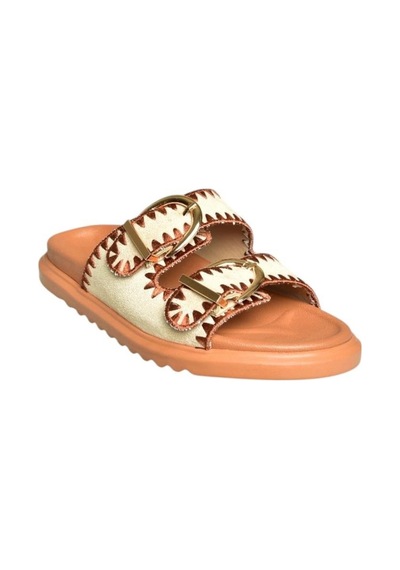Fox Shoes U267146202 Bej/taba Süet Kadın Terlik Bej/taba-süet