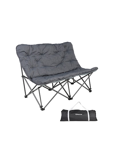 Kingcamp Lemon Lux Double Ultra Konforlu Çift Kişilik Kamp Sandalyesi Grey Gri