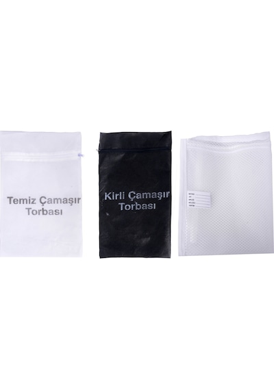 Kirli-Temiz Torba Ve Çamaşır Filesi Acemi-Bedelli Asker Malzemesi Bej