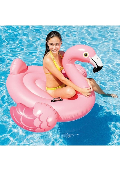 İntex Flamingo Binici Tutmaçlı Deniz Flamingo Binici Bot Şişme 1.42 x 1.37 x 97 CM Çok Renkli