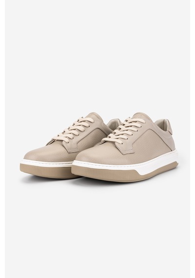 Valmenti Erkek Hakiki Deri Bej Sneakers & Spor Ayakkabı 1212 2504 Erk Ayk Y26 Bej Fltr/bej Met