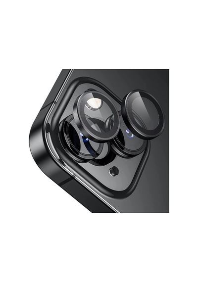 Ennar Apple Uyumlu iPhone 13 Gerçek Cam Safir Lens Koruma Siyah Siyah