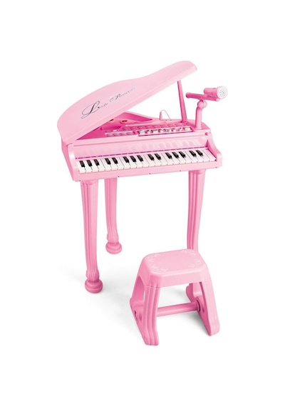 Bao-1403-0213 Pink 37 Tuş Büyük Pembe Piyano Mp3 Ve Mikrofonlu