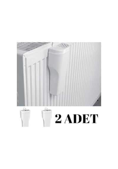 2 Adet Kalorifer Petek Suluğu, Oda Nemlendirici Kalorifer Suluğu, Radyatör Petek Deco Beyaz Beyaz