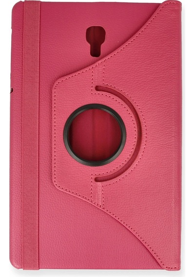 Newface - 986 - Samsung Galaxy T590 Tab A 10.5 Kılıf 360 Tablet Deri Kılıf - Edntrend - - Pembe
